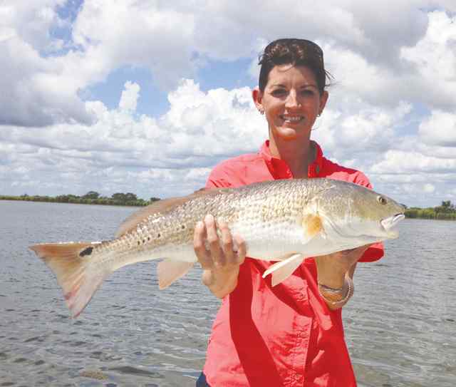 Tracy McKinney San Antonio Bay27&quot; first redfish!