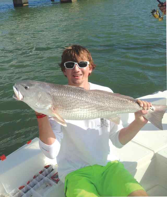 Cole Chrisman Galveston34.5&quot; 20lb first bull red!