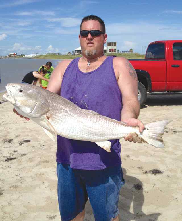Duane Curlee Matagorda42&quot; first bull red!
