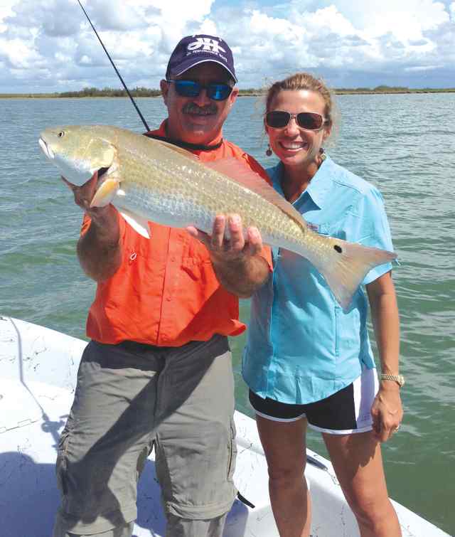 Tonya Morrow West Galveston Bay28&quot; first redfish!