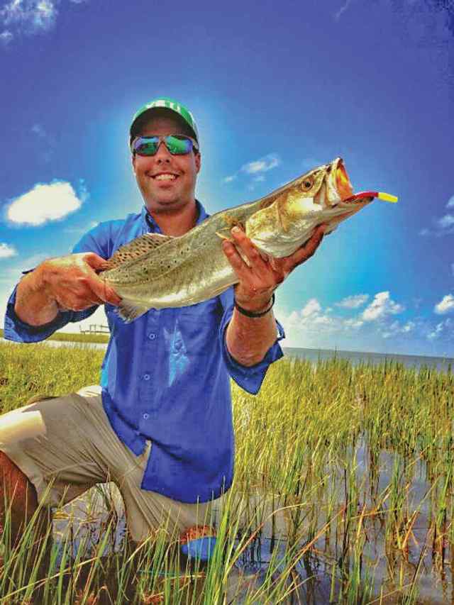 James Minter East Matagorda Baytrout, caught on a tidal surge soft plastic
