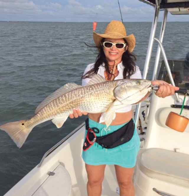 Carolyn Silva Estes Bay30&quot; personal best redfish