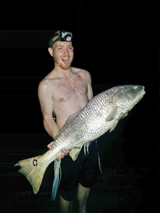 Sean Sullivan Galveston43&quot; first bull red!