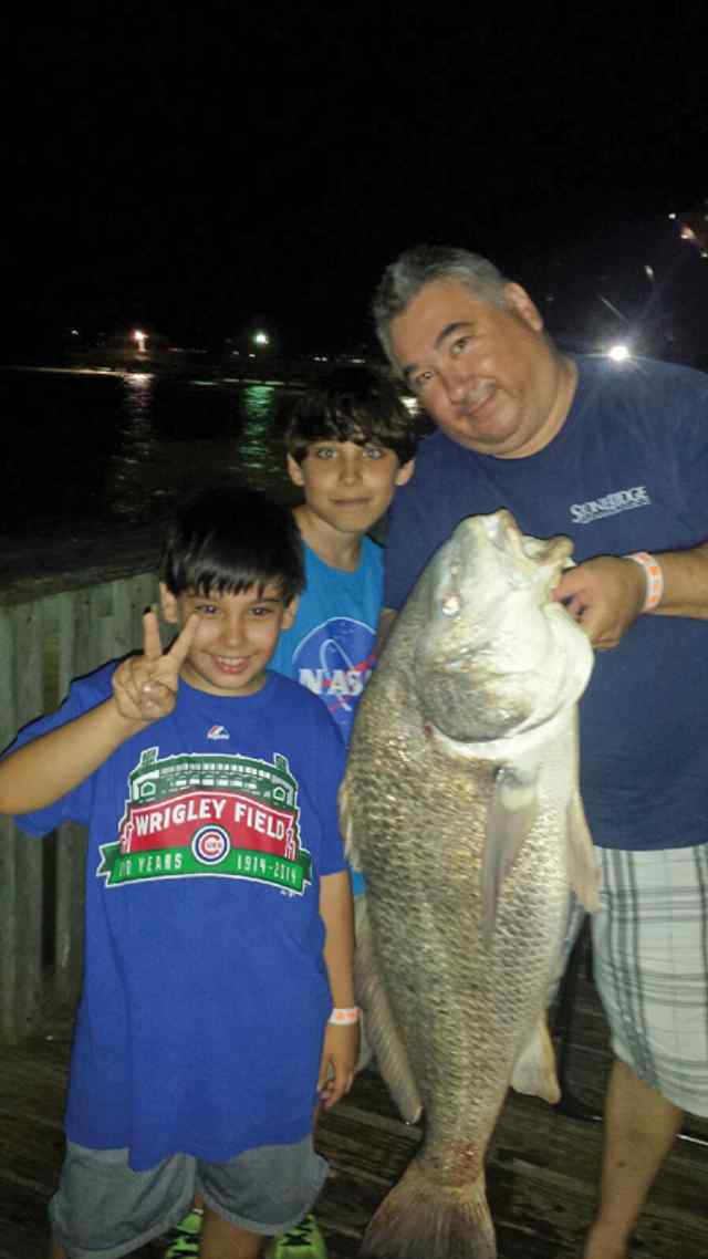 Nathan, Joseph, Paul Arredondo South Padre49&quot; black drum