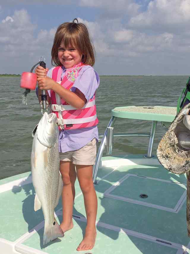 Morgan Barretto Port Mansfield26&quot; 7.5 lb first redfish!