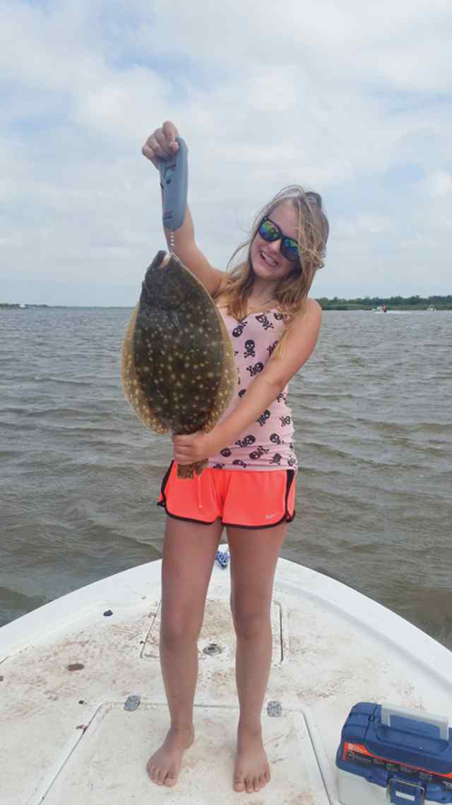 Jasmine McCaskill Freeportfirst flounder!