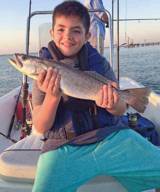 John David Pribyl-Pacheco Galveston Bay22&quot; trout