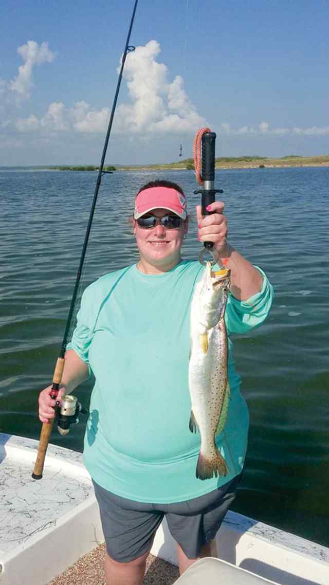 Sabrina Leteff Lower Laguna Madre - 22" speckled trout