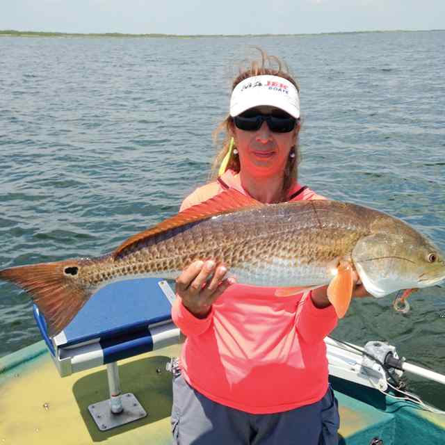 Sule Welpy King Ranch shoreline - 31" redfish CPR