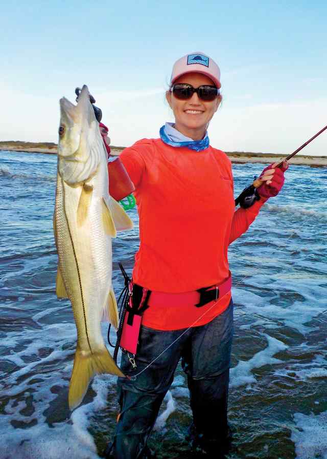 Sherry Montgomery Sunday "Pass" (formerly Sunday beach out in Port OConnor area after the hurricane created the pass where the beach used to be) - snook CPR