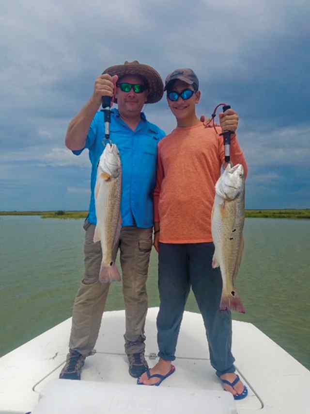 Charles Coker & son, David 28" redfish