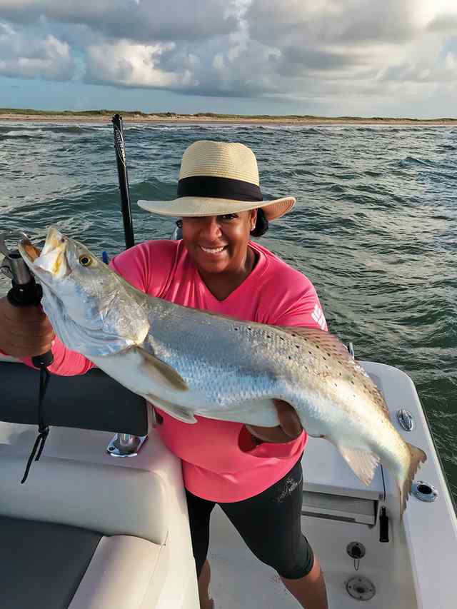 Raven Debose Matagorda Bay - 27" 6 lb personal best trout!