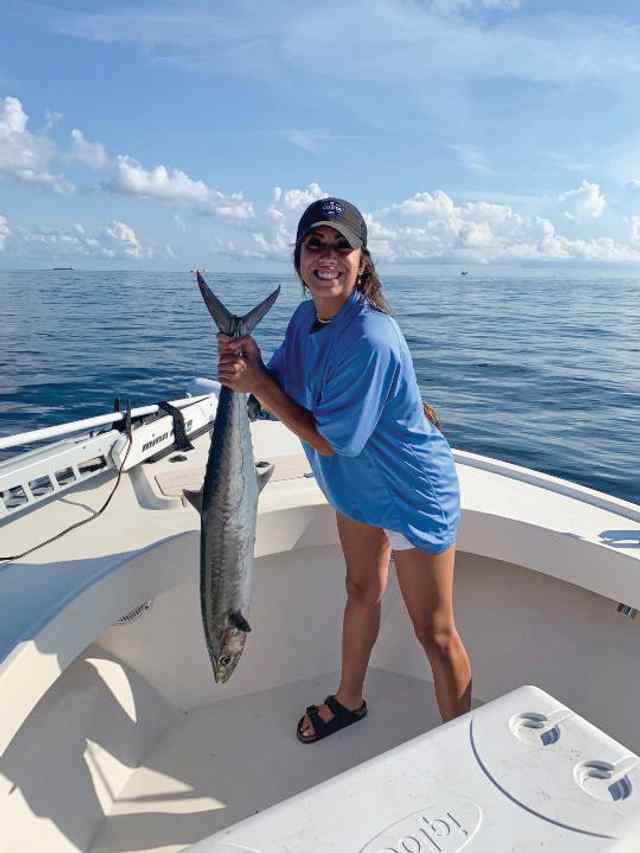 Persi Gallegos first kingfish!