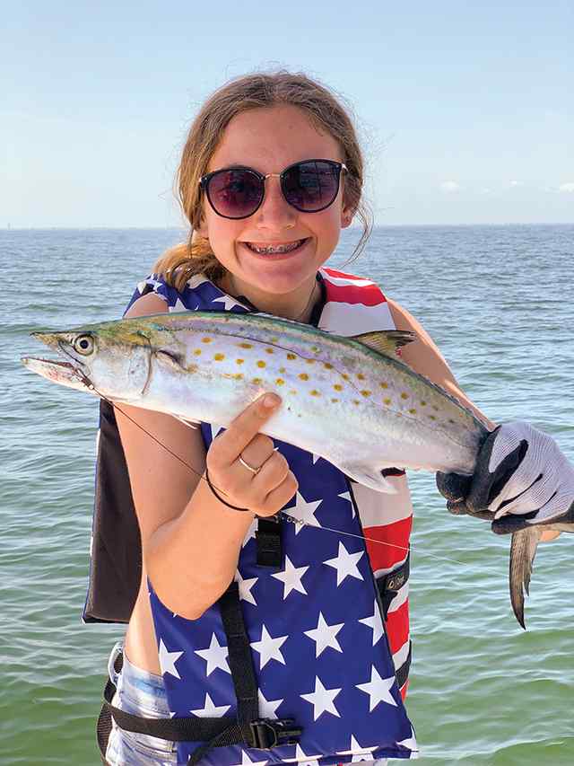 Ryli Murray Galveston jetties - first Spanish mackerel!