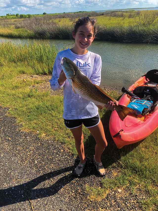 Kylie Pope Galveston Bay - 25.5" first red!