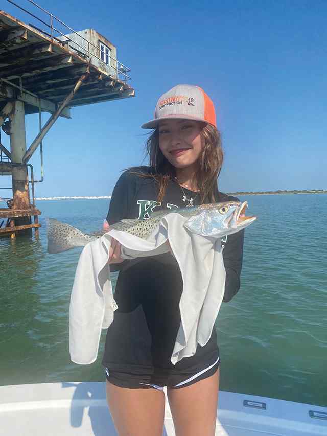 Skye Alaniz Corpus Christi Bay - first catch!