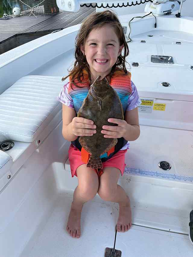 Cadence Arthur Galveston Bay - first flounder!