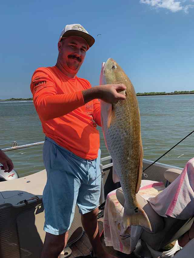 Aaron Dossman East Matagorda Bay - 34" bull red