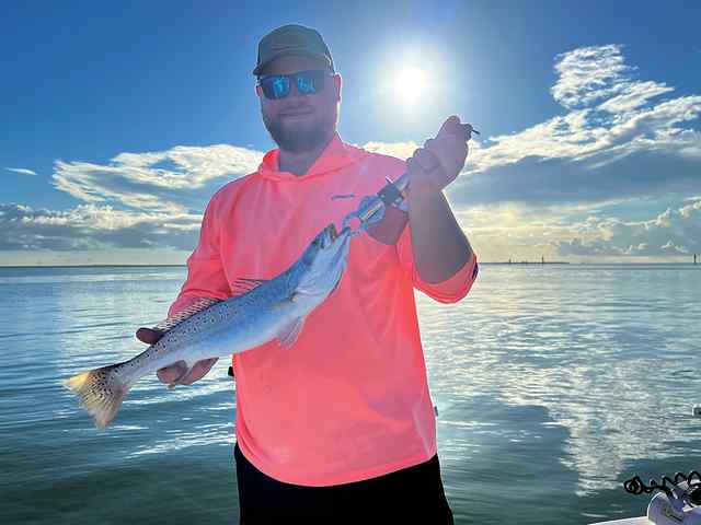 Ian Steinke Galveston Bay - personal best trout!