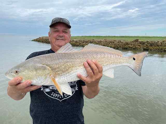 Tood Woods West Matagorda Bay - 29.5" redfish CPR