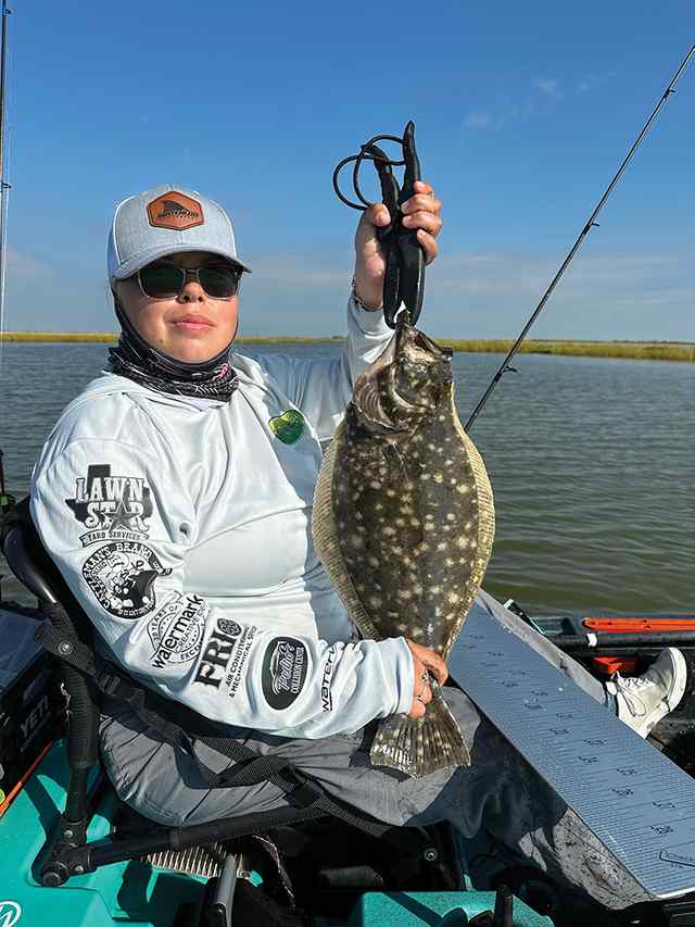 Christina Garza Saint Charles Bay - 20" flounder