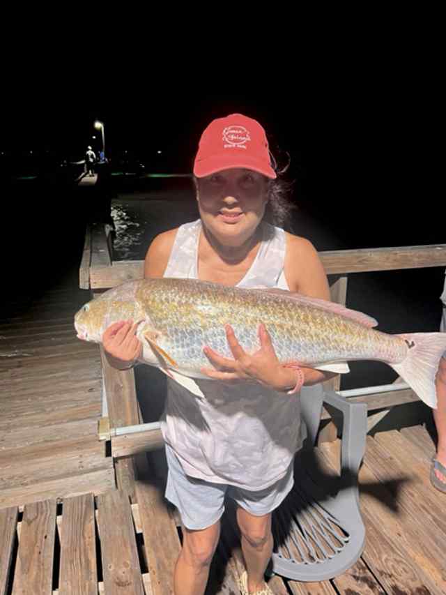 Anna Strzelczyk Copano Bay, Rockport - 44" personal best red! CPR
