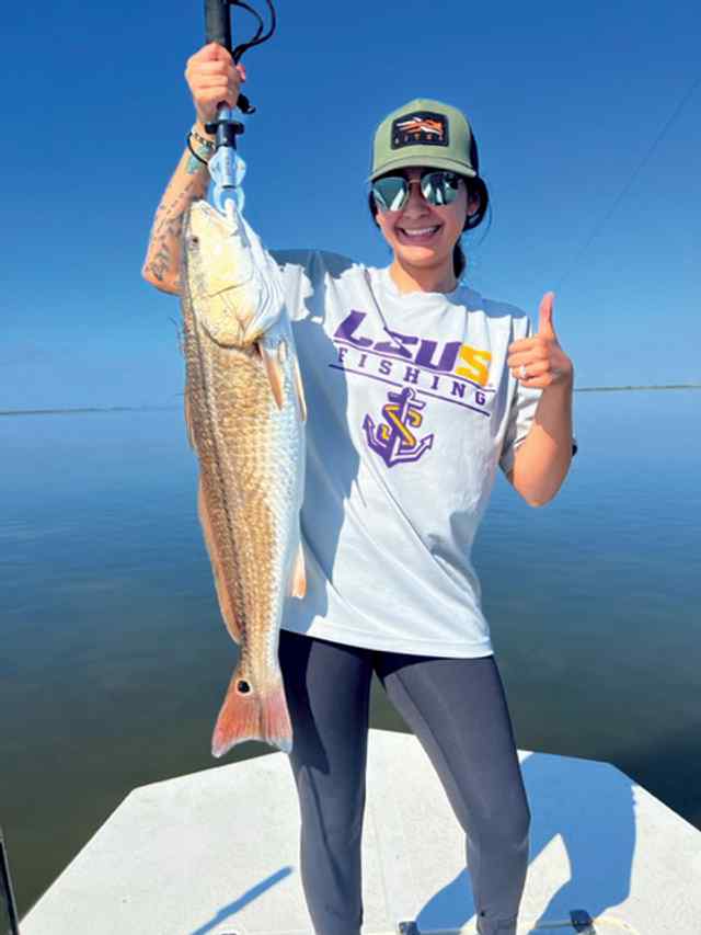 Angelica Troutt Shoalwater Bay - 32" redfish