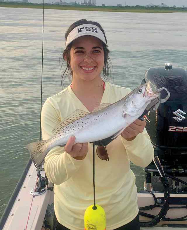 Stephanie Wills Galveston Bay - 21" trout