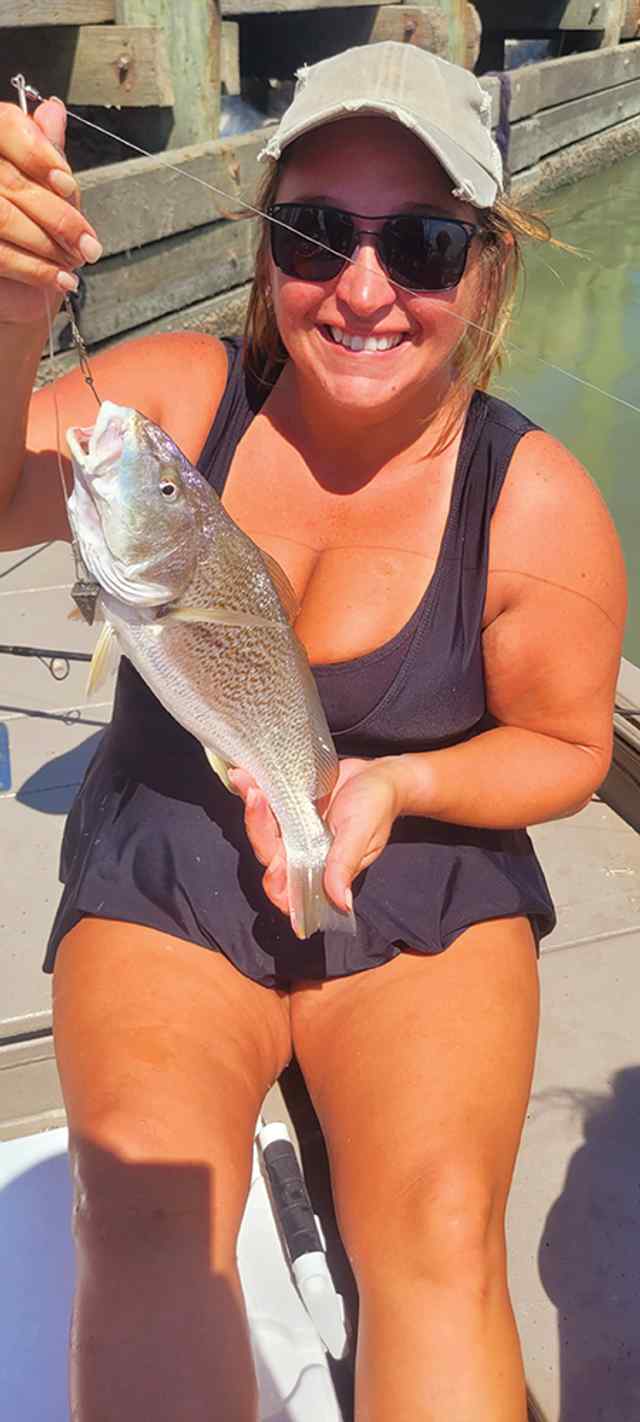 Jeannie Primeaux Baytown - 16" croaker