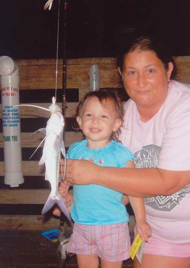 Alesia Cornado and Grandma Robin Hanson Port Lavacafirst time fishing!