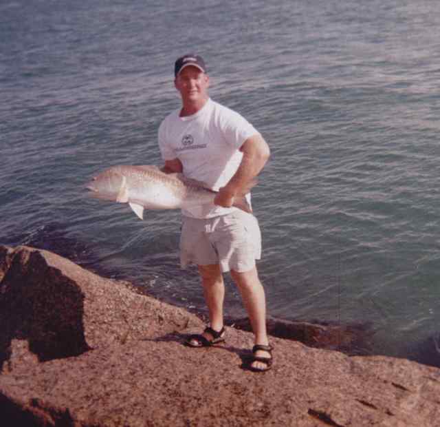 Jeff Bare Port Aransas jetties38&quot; bull red