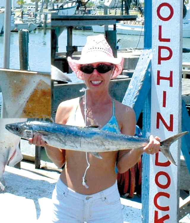 Angela Chance Port Aransasfirst kingfish!