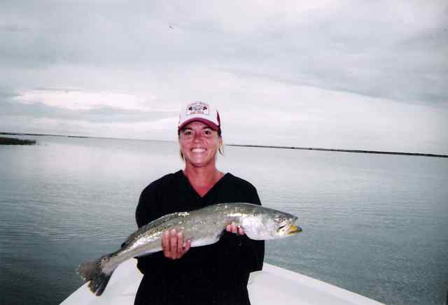 Jennifer Moritz Espiritu Santo Baypersonal best trout!