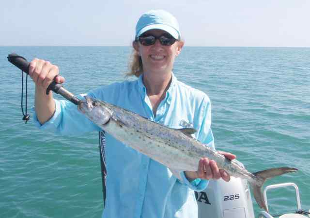 Tia Miller Spanish Mackerel just shy of 17&quot;