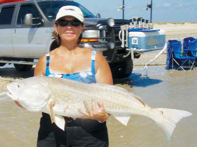 Suzanne Talasek Matagorda surf
42" redfish