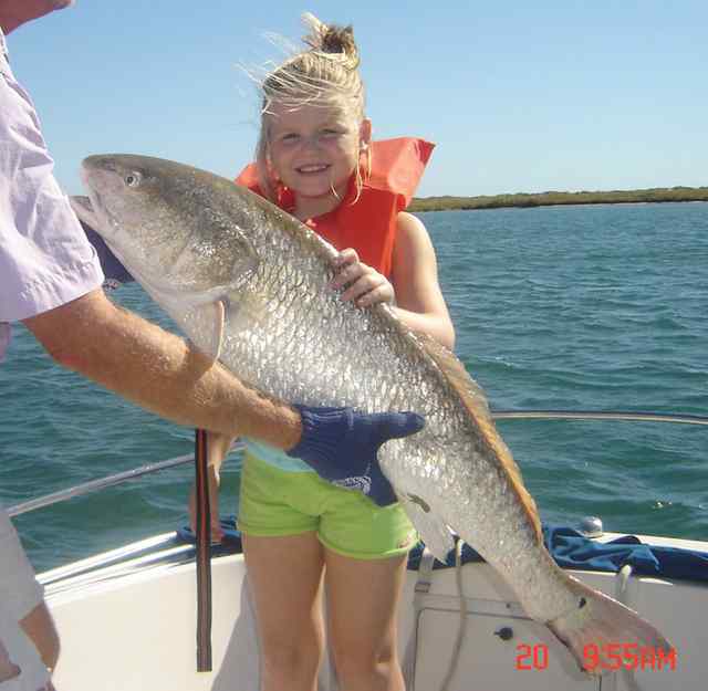 Madyson Gregory Port Aransas41&quot; bull red