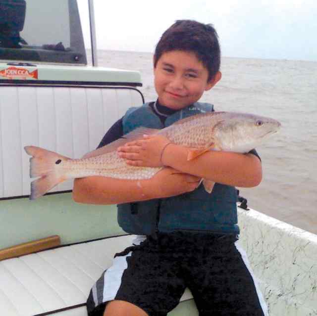 Oakley Buentello Trinity Bayfirst redfish!