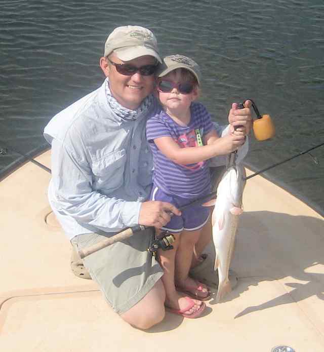 Ella Kylberg Talley Island24&quot; first redfish!