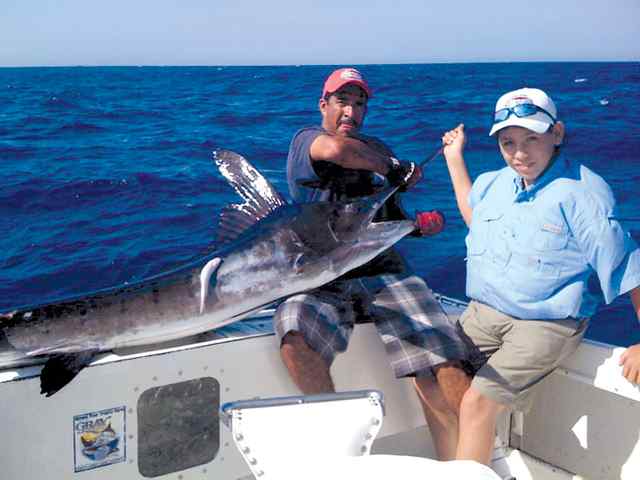 Cameron Trevino Cabo San Lucas9' 170lb striped marlin