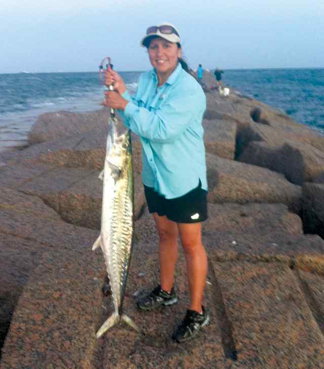 Annette De La Rosa Port Aransas jetties47.5&quot; kingfish