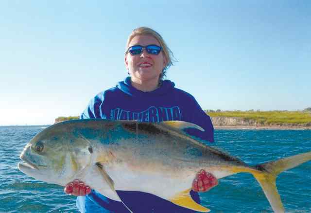 Karimie Scull Corpus Christi30lb 42&quot; jack crevalle