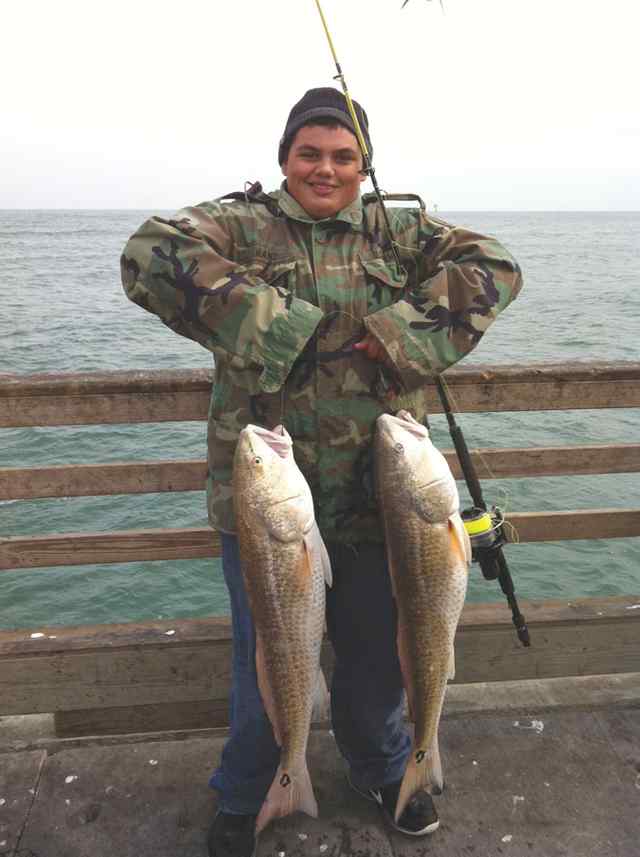 Michael Hanz Bob Hall Pier35.5&quot; &amp; 36&quot; first reds!