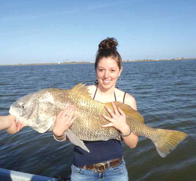 Ashley Clark Laguna Madre44&quot; 44+lb black drum CPR