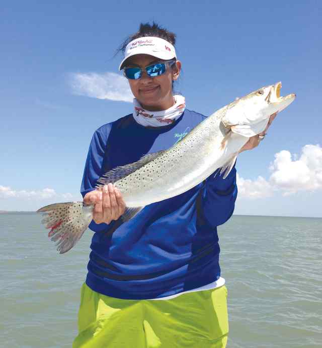 Deborah Rodriguez Port Mansfield27&quot; trout CPR