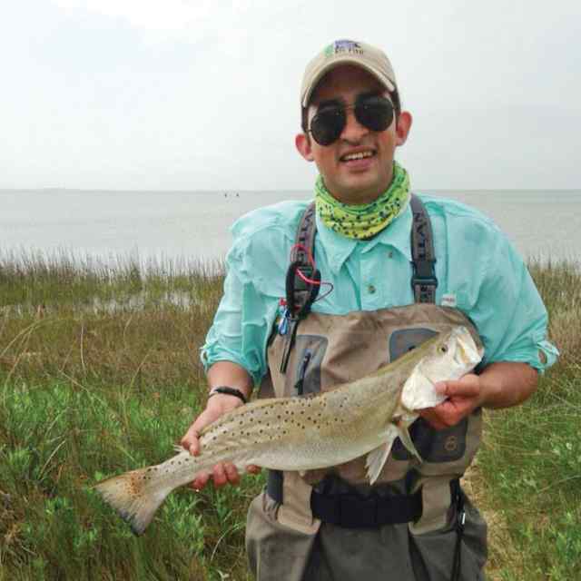 Joey Battle San Luis Pass26&quot; bull trout, caught on Catch 2000 MirrOlure