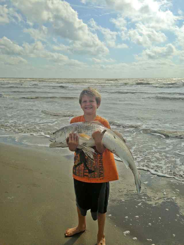 Kyle Issendorf redfish, caught unassisted!