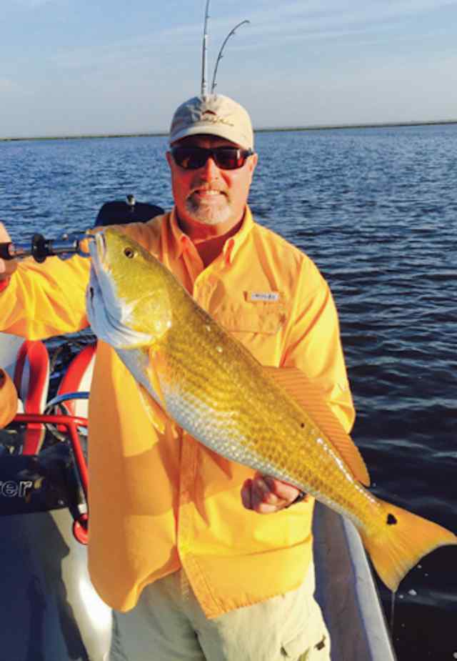 Jim Arnold Freeport Marsh29&quot; redfish CPR, caught on skitter walk topwater