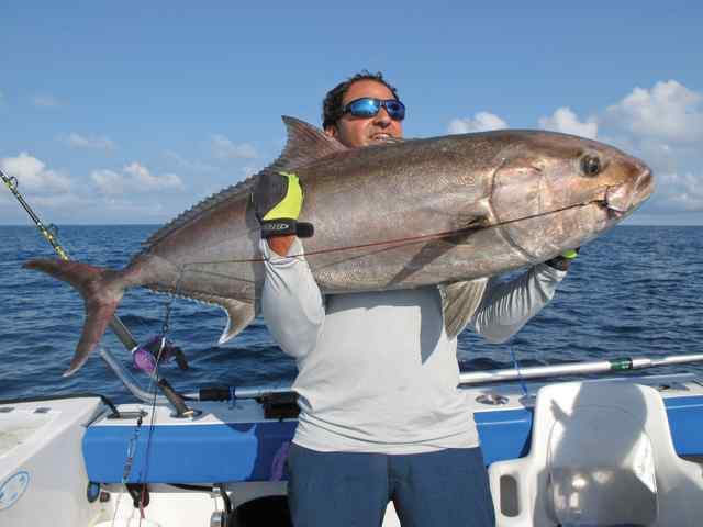 Jacob Flores Adam's Rockamberjack, caught on live bait