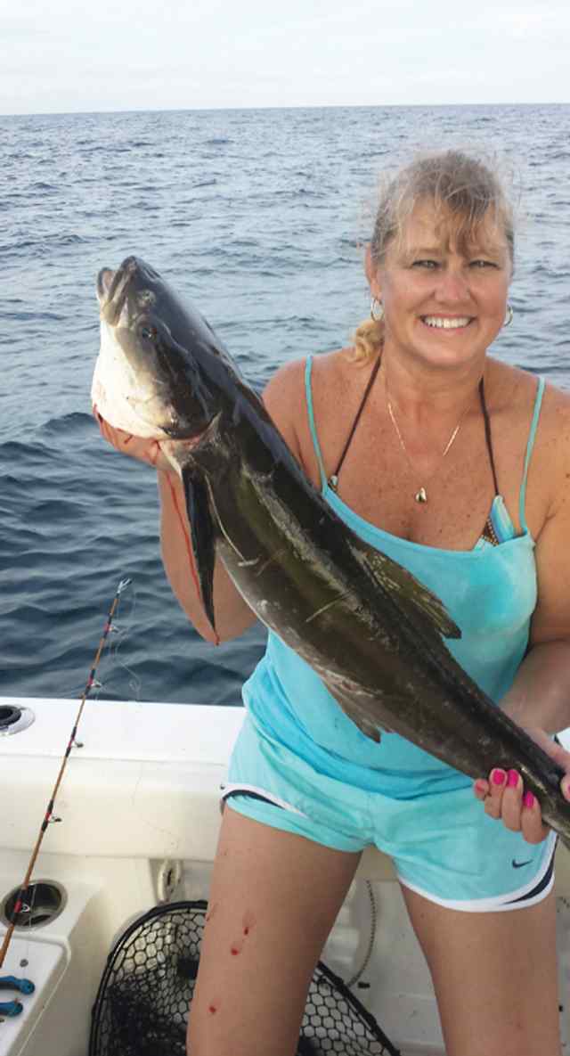 Sandra Hanzik first offshore tripfirst keeper ling