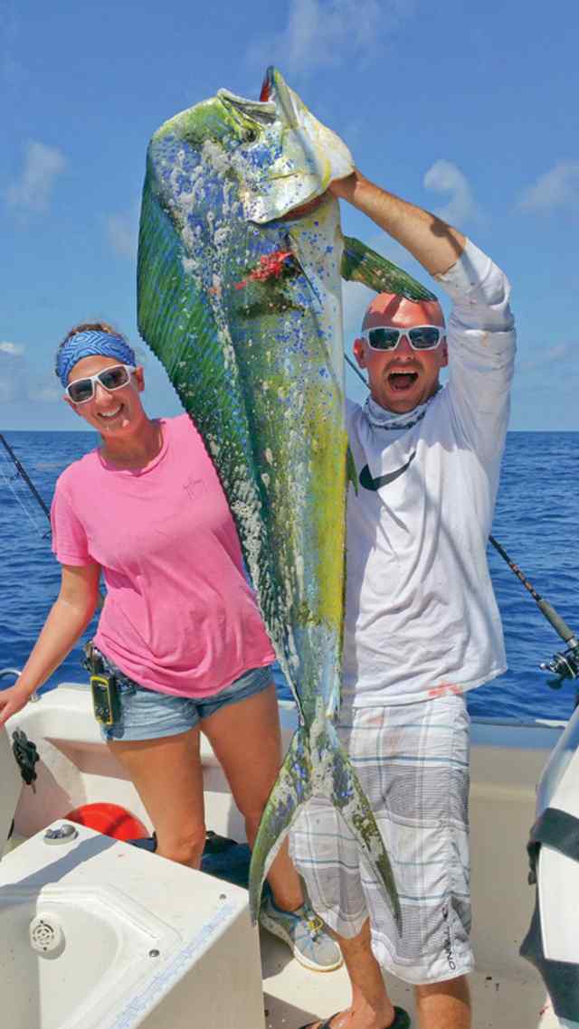 Kenneth & Angela Scott first bull dolphin!